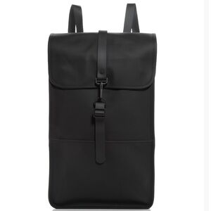 RAINS Waterproof Black Backpack Unisex